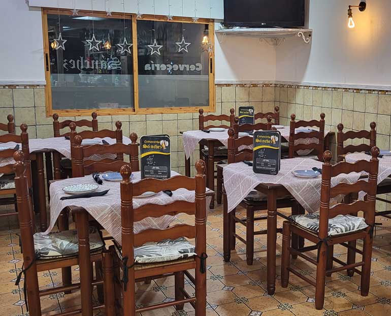 foto restaurante cervecería sanchez